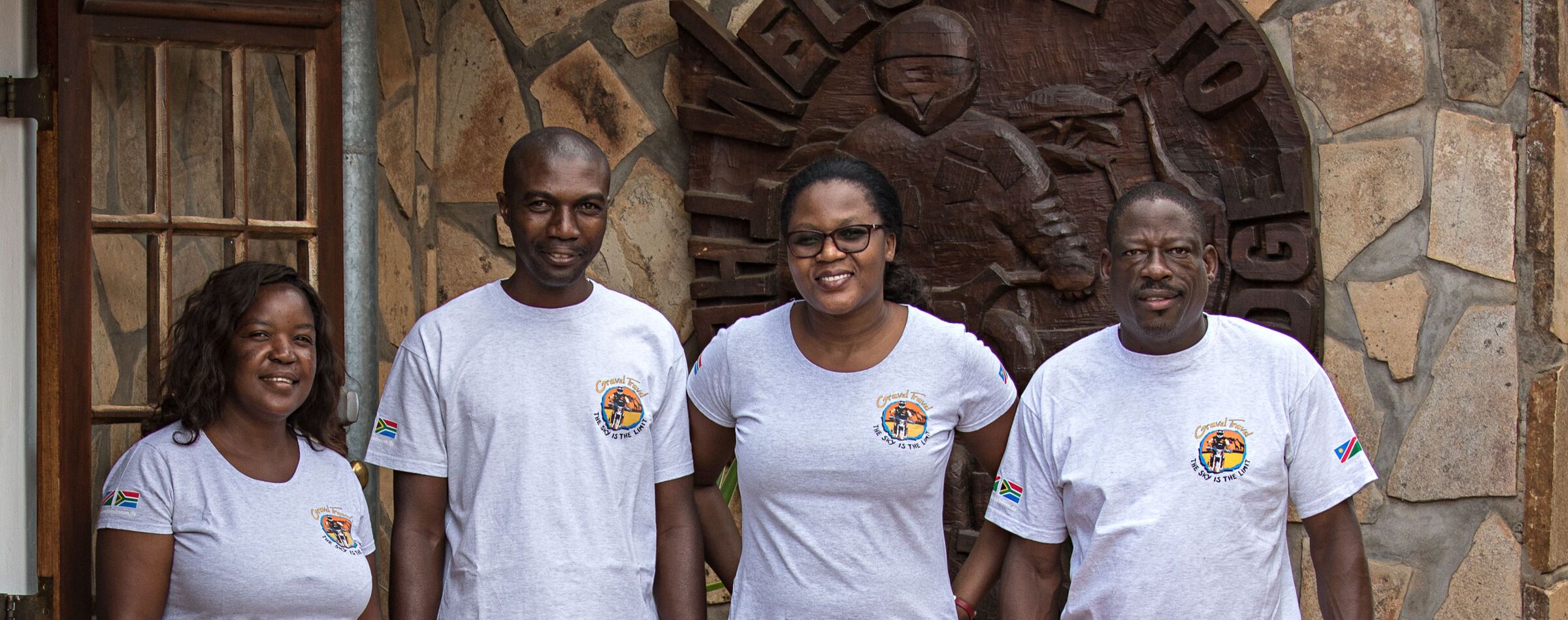 The team of Gravel Travel Windhoek Mountain Lodge welcomes guests with expert service and hospitality.